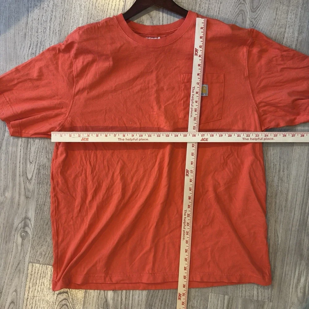 Carhartt K87‎ Loose Fit Short Sleeve Heavy Weight Pocket T Shirt Xl Orange